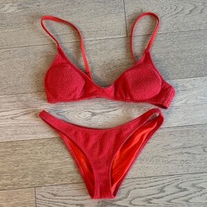 TRIANGL Red Bikini Set